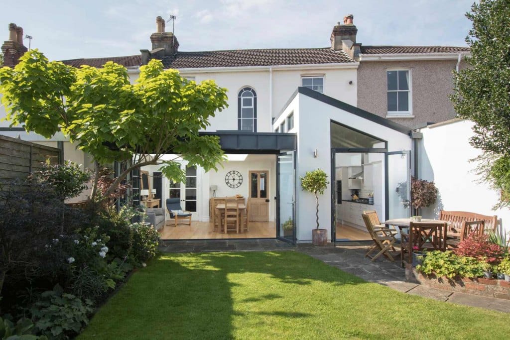 Rooflights provide natural flow into this family home