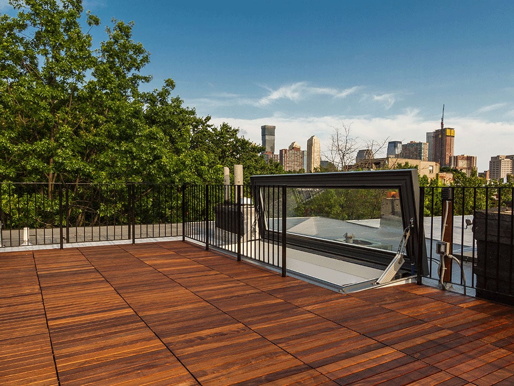 Skydoor Skylight Provides Access to Terrace